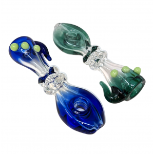 3" Assorted Ombre Multi Marble Donut Chillum Hand Pipe - (Pack of 3) [SG3177]