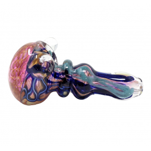 5" Gold Fumed Art Honeycomb Hand Pipe [SG3277]