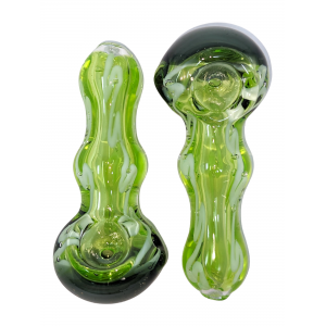 3.5" Lime Slyme Hand Pipe (Pack Of 2) [SG3301]