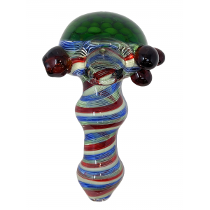 5" Green Honeycomb Hand Pipe [SG3338]