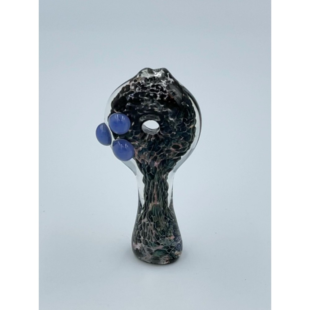 Air Trap Bubble Tri-Marble Donut Chillum Hand Pipe - (Pack of 5) [JA463]