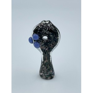Air Trap Bubble Tri-Marble Donut Chillum Hand Pipe - (Pack of 5) [JA463]