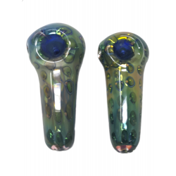 4" Double Tube Air Trap Art Hand Pipe - (Pack of 2) [SJN18]