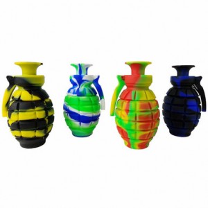 7'' Silicone Mix C Grenade Nectar Collector With Tip n Dabber Single [SRS691(S+S)] 