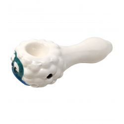 4.5" Ceramic Sheep Face Art Hand Pipe [WSG005]
