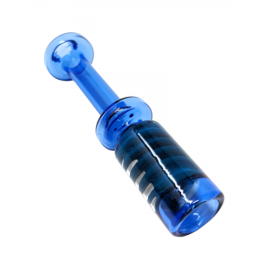 4.2" Double Ring Inner Spiral Bowl Chillum Hand Pipe - [WSG888]