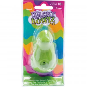 3.5" Frog Ceramic Pipe - Wacky Bowlz [CP116]