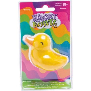 3.5" Lil Ducky Ceramic Pipe - Wacky Bowlz [CP117]