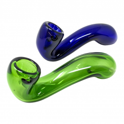 4" Sherlock Hand Pipe With Color Tubing [XE106] 