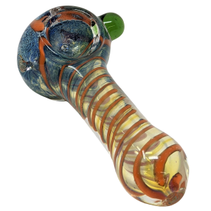 3" Frit & Fumed Art Body Hand Pipe - (Pack of 5) [ZD12]