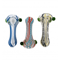 3" Inside Out Art Hand Pipe - (Pack of 5) [ZD47]