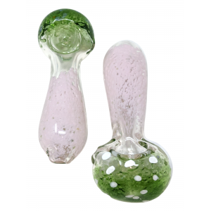 4" Slyme Twisted Art Spoon Hand Pipes (Pack of 2) [ZD63]