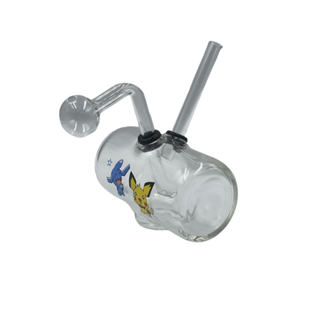 Glass On Rubber Horizontal Oil Bubbler [JO24]