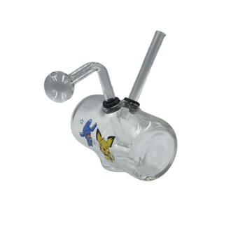 Glass On Rubber Horizontal Oil Bubbler [JO24] 