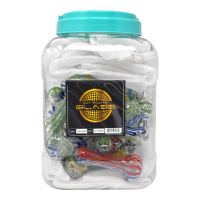 3" Assorted Color Line Art Hand Pipe - 32Ct JAR [3RKD32JAR]