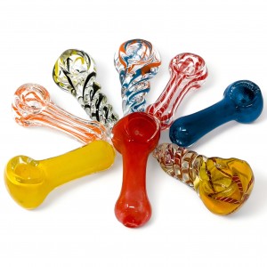 2.5" Assorted Design Peanut Hand Pipes 45ct Jar - [AS45HPJAR]