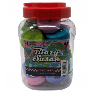Blazy Susan 45mm Silicone Dab Jar - Jar (Display of 24) [BSDAB24]