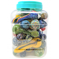 4"- 4.5" Assorted Art Heavy Hand Pipe - 30ct Jar [CJ30JAR]