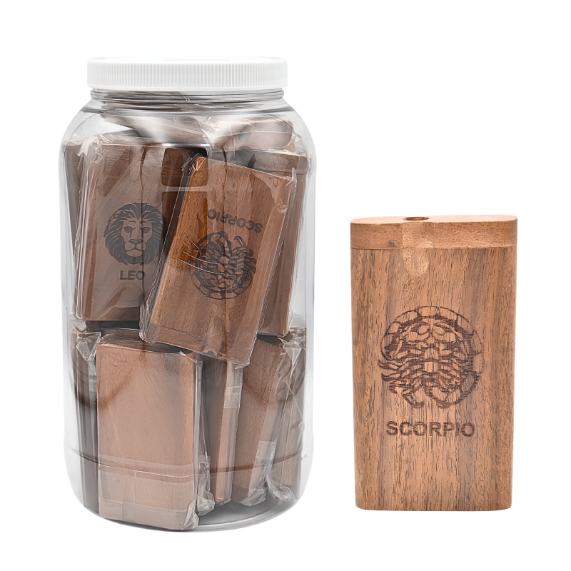 Large Zodiac Dugouts with Metal Cigarette – 24ct Jar