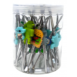 Assorted Silicone Dabber Set - 30ct Jar [FTDAB0080]