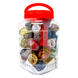 Assorted Styles Heavy Art Hand Pipe 18Ct JAR [HAN18JAR]