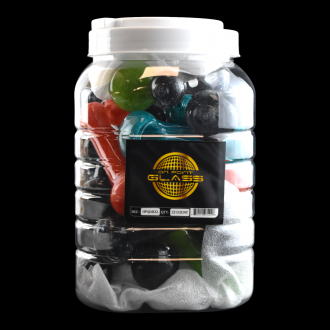 4" Assorted Styles Hand Pipes 22Ct Jar [HP4JAR22]