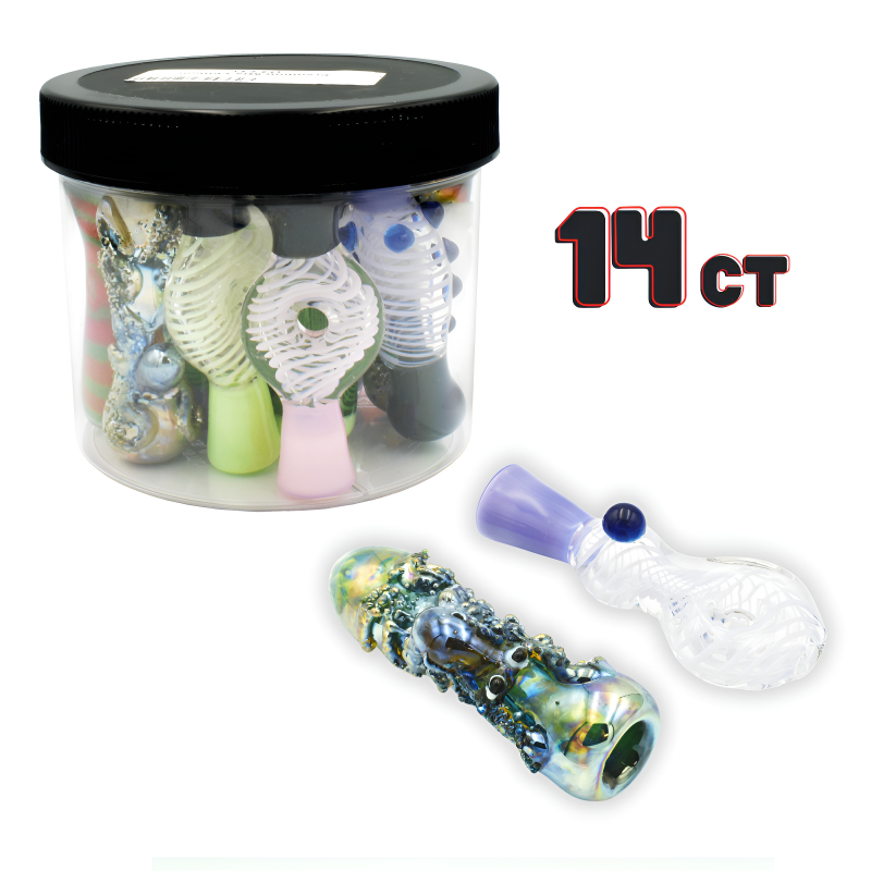 3.5" Mix Design Premium Chillum – 14ct Jar