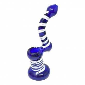 6"-7" Assorted Color Tube Bubbler Hand Pipe - 10CT JAR [JAR10GMB150]