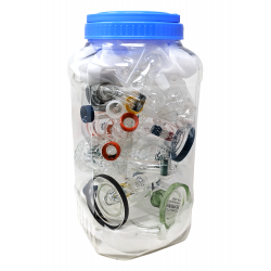 6" Mini Assorted Design with Perc Water Pipe - (Jar of 12) [JAR12WP6]