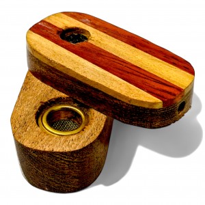 Assorted Design Wood Twist Pipe - 12Ct JAR [JAR12WTP]