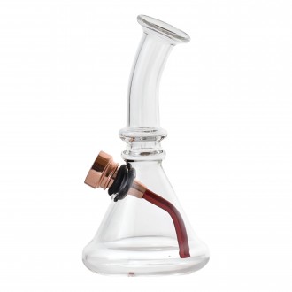 5" Micro Beaker Water Pipe W/ Metal FJoint - 24Ct JAR [JAR24MB]