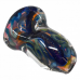 2.5-inch premium high quality dichroic glass hand pipes in a 25-count jar