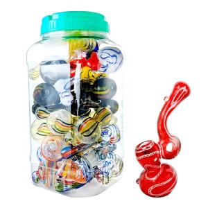 Quarter-Century Medium Size Bubbler Hand Pipe - 25ct JAR [JAR25XMB]