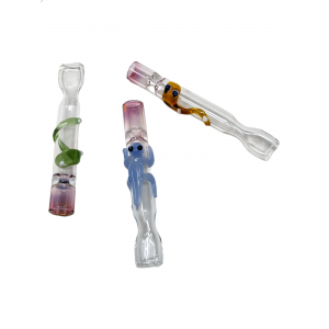 Assorted Critter Chillum Hand Pipe - (Jar of 35) [JARCT35]