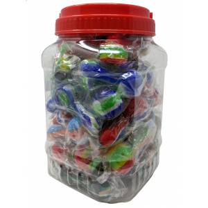 3" Assorted Colors Silicone Hand Pipes Jar - 50Ct [JAR3SP50]
