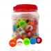 Assorted Art Work Glass Jar W/ Silicone Lid [JAR70CT]