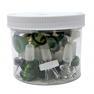 14mm Assorted Design Bowls - Jar (Display of 30) [JARBOWL30] 