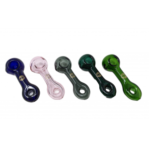 OPG - Assorted Color Donut Art Spoon Hand Pipe 10Ct Jar (GP-09) - [JARDS10CT]