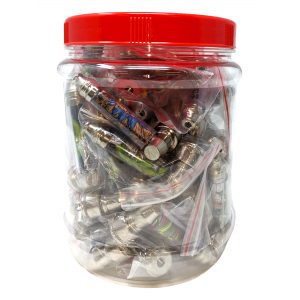 Assorted Design Sticker Metal Pipe - 40Ct [JARST40]