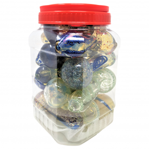 4.5" Assorted Design Gold Fumed Hand Pipe - 15ct Jar [KP15HPJAR]