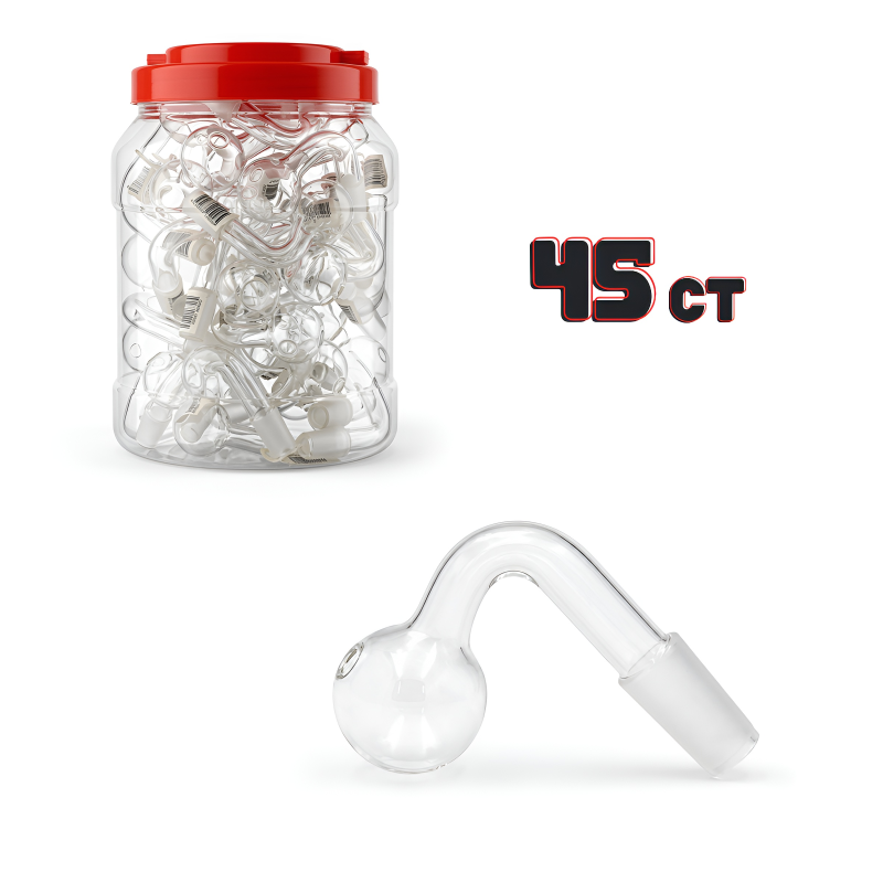 IDGAF 14mm Male 90° Oil Burner – 45ct Jar