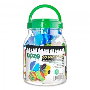 Ooze Honey Pot Silicone Containers Jar - (Display of 30) [OOZ-515]