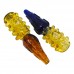 6" Assorted Color Pineapple Shape Glass Hand Pipe - 8CT Jar for Wholesale 6" Assorted Color Pineapple Shape Hand Pipe in 8CT Jar