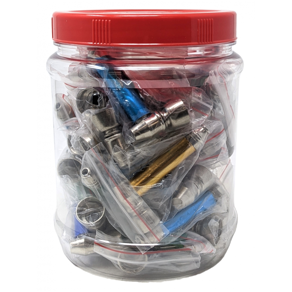 Shop Assorted Colors Metal Pipes 40 Count JAR Skhygate Wholesale