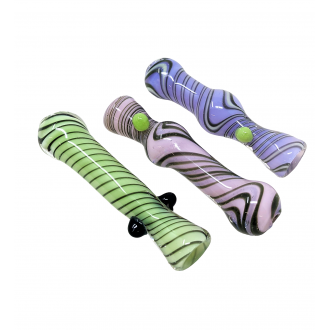 Assorted Slyme Chillum Hand Pipe - (Jar of 21) [SGCHP21JAR]