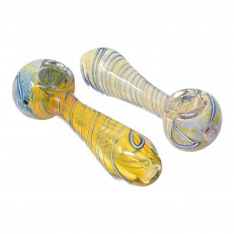 4.5" Assorted Vibrant Color Spoon Hand Pipe - 32Ct JAR [SN32HPJAR]