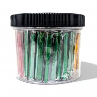 3” Jarred Jive Anodized Color Baseball Bat Metal Digger Pipe - 100ct JAR [YBLT100JAR]