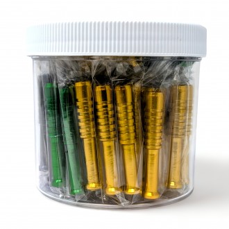 2" Small Baseball Bat Metal Cigarette 75Ct JAR - [YBS75JAR]
