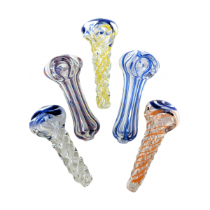 2.5" Assorted Designs High Quality Hand Pipe - (Jar of 70) - [ZD70HPJAR]