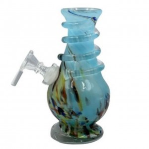 6" Wide Bottom With Rings Glass On Rubber [L0097G]